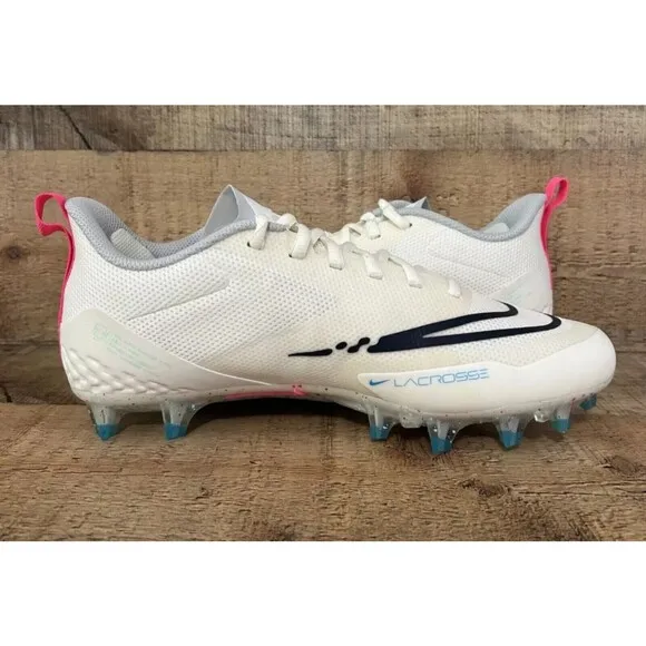Nike Alpha Huarache 8 Pro Boys  Hyper Pink Speckled CW4439-116 Lacrosse Size 4