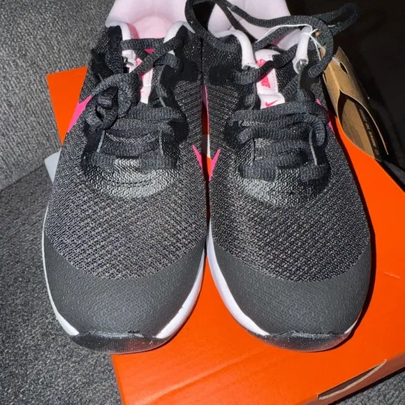 Nike Black and Pink Running Shoes