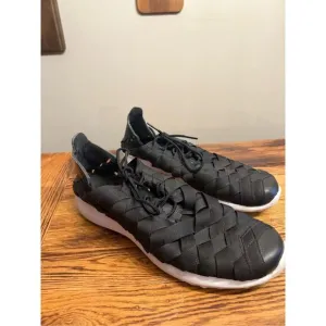 Nike Black Juvenate Premium Woven Lace Up Athletic Casual Sneakers Shoes Size 10