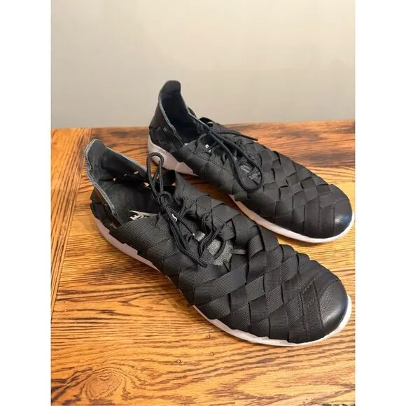 Nike Black Juvenate Premium Woven Lace Up Athletic Casual Sneakers Shoes Size 10