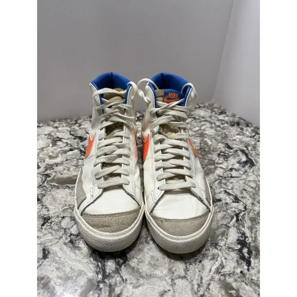Nike Blazer '77 Mid Sail Totally Orange Shoes Women's Size 9