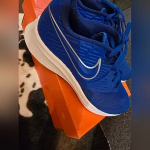 Nike Blue and Silver Athletic Shoes