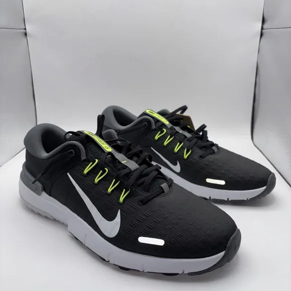 NIKE FREE NN Mens Size 12.5  - Golf Shoes Black Iron Grey Volt