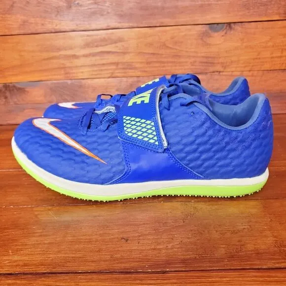 Nike High Jump Elite Track &amp; Field Jumping Spikes Men 9‎ Blue No Spikes