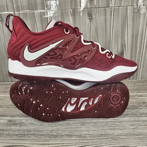 NIKE KD 15 TB Basketball Sneakers Shoes - Red/White - Men's Size 10 - NEW