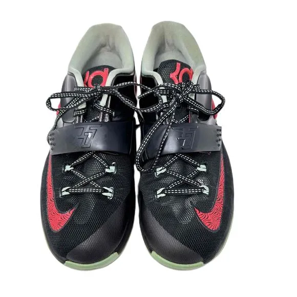Nike KD VII Good Apple Low Top Sneakers Black Red Green Size 6.5Y Boys