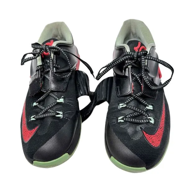 Nike KD VII Good Apple Low Top Sneakers Black Red Green Size 6.5Y Boys