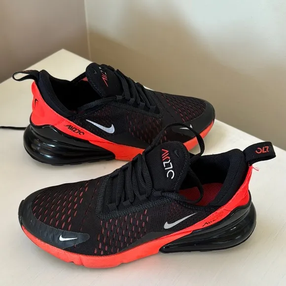 Nike Kids Air Max 270 Black and Red Shoes