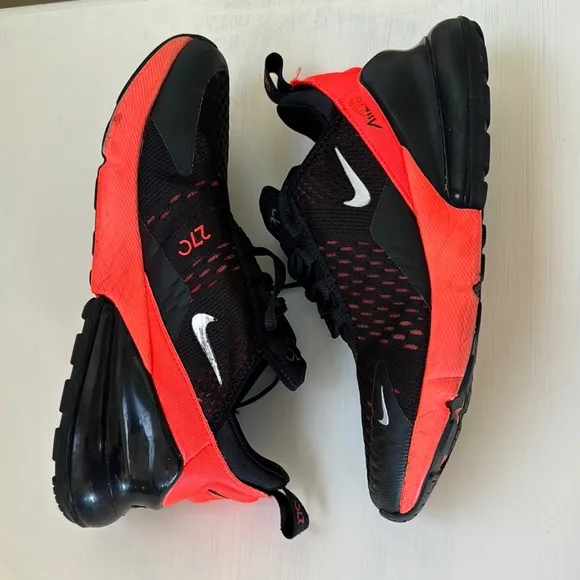 Nike Kids Air Max 270 Black and Red Shoes