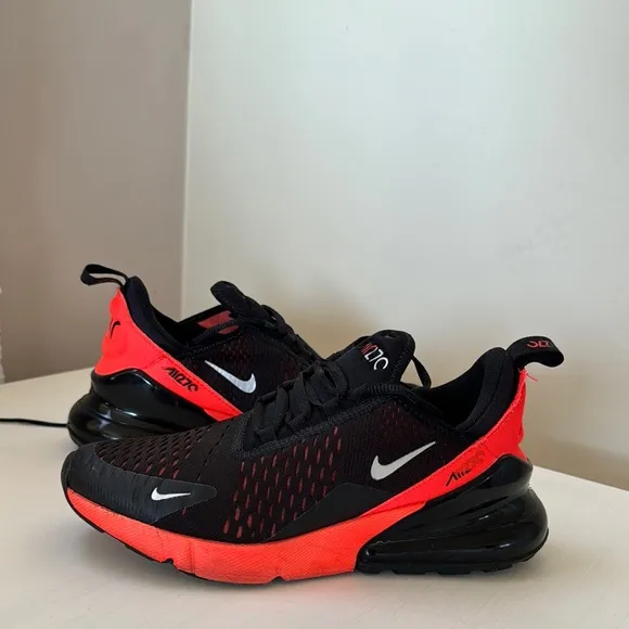Nike Kids Air Max 270 Black and Red Shoes