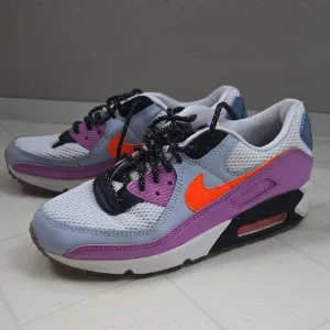 Nike Kids Air Max 90 Purple and Orange Shoes