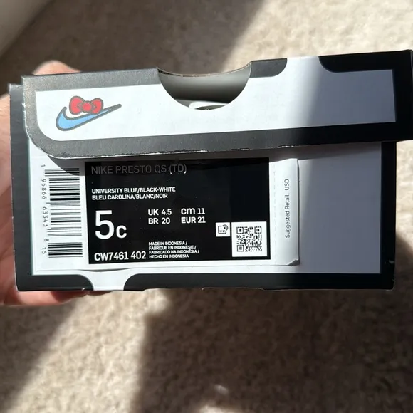 Nike Kids Blue Hello Kitty Presto Sneakers