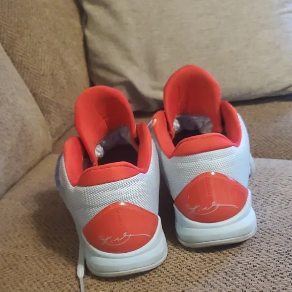 Nike Kobe Basketball Shoes - Silver and Red