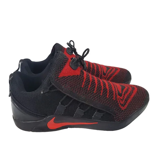 Nike Kobe Shoes A.D. NXT 360 Men's 8 Black &amp; Red 807219-418 Mamba Sneakers Rare