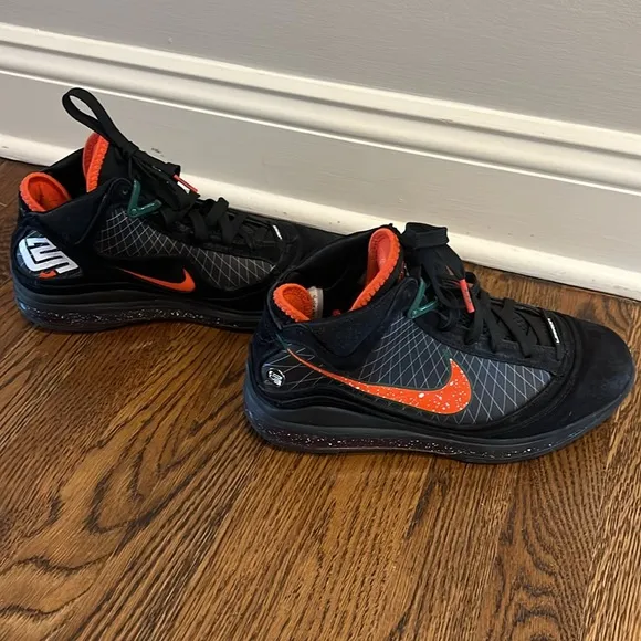 Nike Lebron 7 VII shoes Black Dx8554-001 size 7.5
