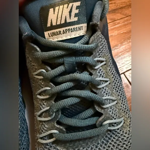 Nike Lunar Apparent Women 9.5 Running Shoes 908998-400 Blue‎ Sneakers Athletic