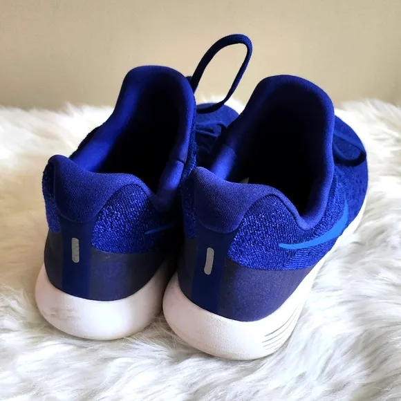 Nike Lunarepic Flyknit 2 Low MEN Shoes Sneakers Deep Royal Blue Size 12 Lunarlon