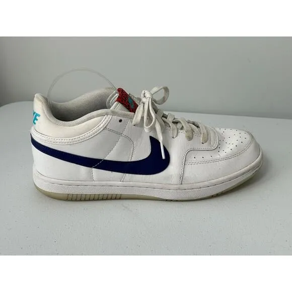 Nike Men's White Regency Blue Leather Sky Force 3/4 Shoes CT8448-100 Size 9.5