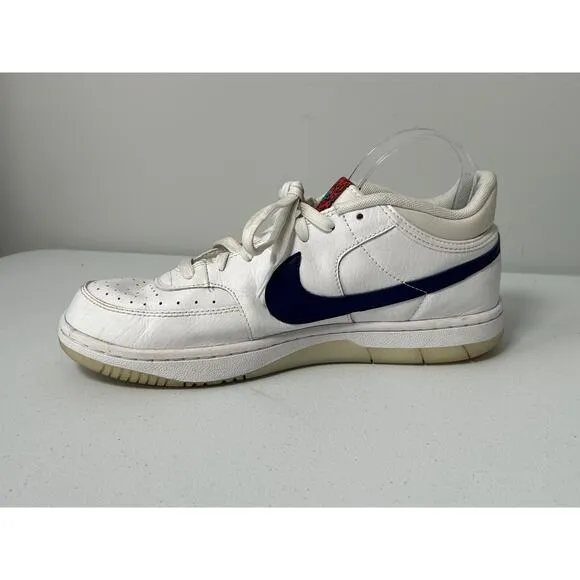Nike Men's White Regency Blue Leather Sky Force 3/4 Shoes CT8448-100 Size 9.5