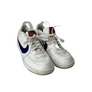 Nike Men's White Regency Blue Leather Sky Force 3/4 Shoes CT8448-100 Size 9.5