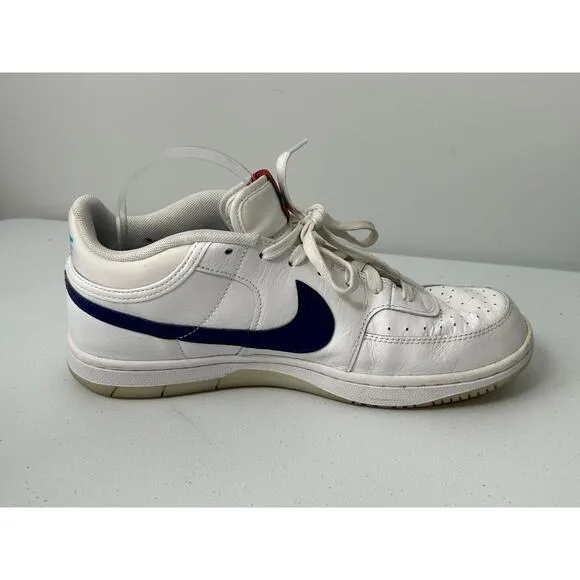Nike Men's White Regency Blue Leather Sky Force 3/4 Shoes CT8448-100 Size 9.5