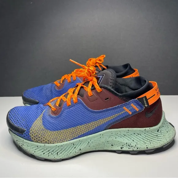 Nike Pegasus Trail 2 GTX Mystic Blue CU2018-600 Women's Hiking Shoes Size 7.5