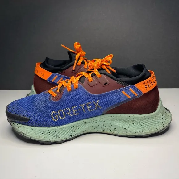 Nike Pegasus Trail 2 GTX Mystic Blue CU2018-600 Women's Hiking Shoes Size 7.5