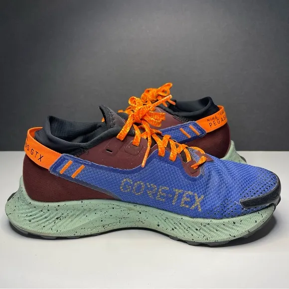 Nike Pegasus Trail 2 GTX Mystic Blue CU2018-600 Women's Hiking Shoes Size 7.5