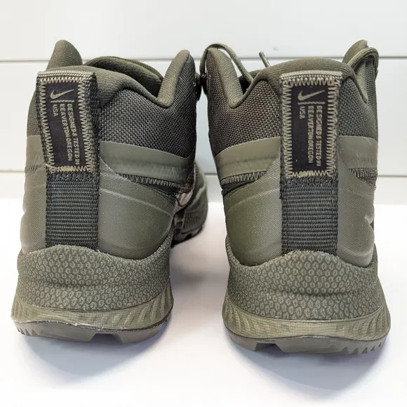 Nike React SFB Carbon Mid Cargo Khaki Elite Trail Hiking Sneakers sz Men's 10.5