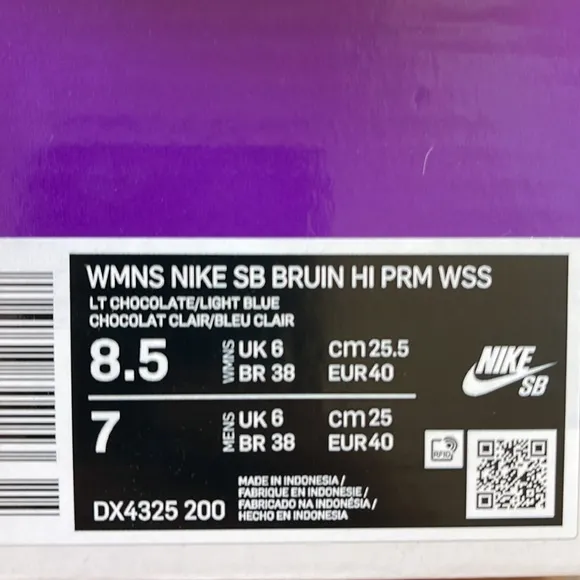 Nike SB Bruin High PremiumSkate Shoes (Womens)Light Chocolate/Light Blue