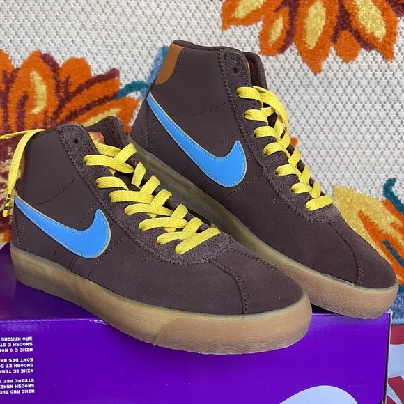 Nike SB Bruin High PremiumSkate Shoes (Womens)Light Chocolate/Light Blue
