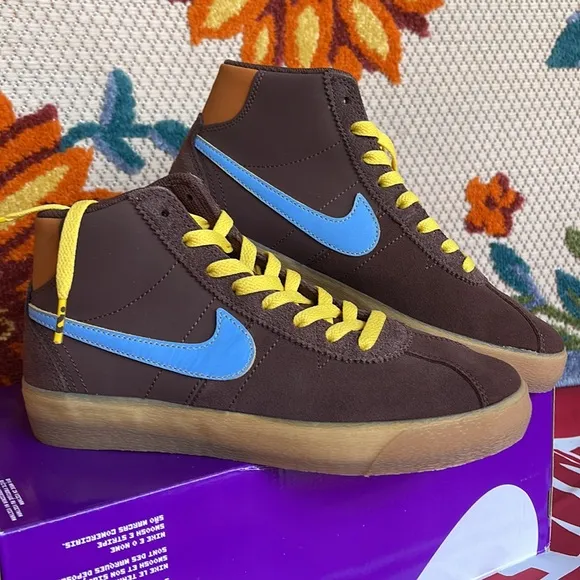Nike SB Bruin High PremiumSkate Shoes (Womens)Light Chocolate/Light Blue