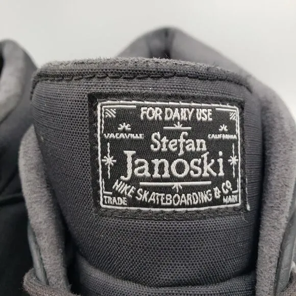 Nike SB Stefan Janoski Max Mid Mens 13 Black Anthracite Hi Boots 807507-001