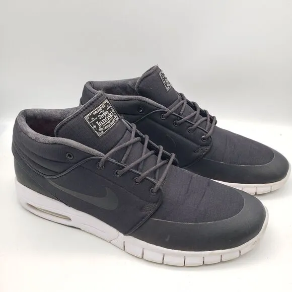 Nike SB Stefan Janoski Max Mid Mens 13 Black Anthracite Hi Boots 807507-001