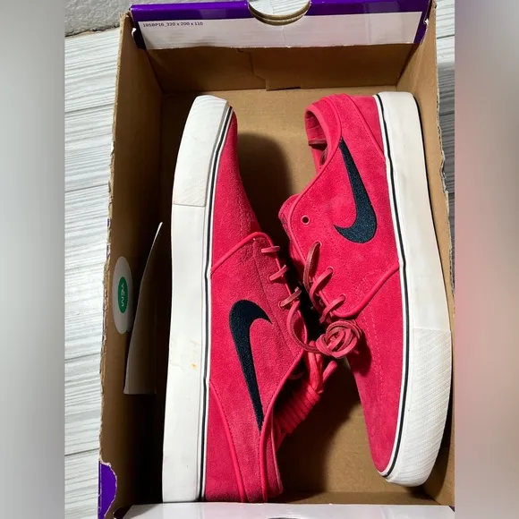 Nike SB Zoom Janoski‎ OG  skate shoe sneaker Men's Size 8 pink navy FD6757 601