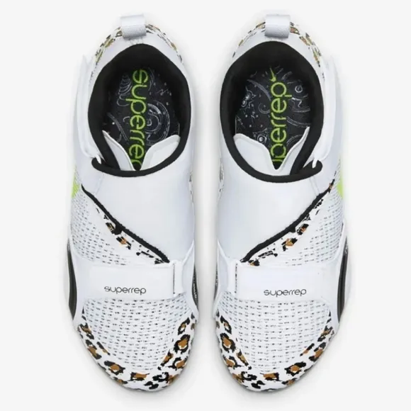 NIKE SuperRep Cycle Indoor Animal Print Cycling Shoes Womens 6.5