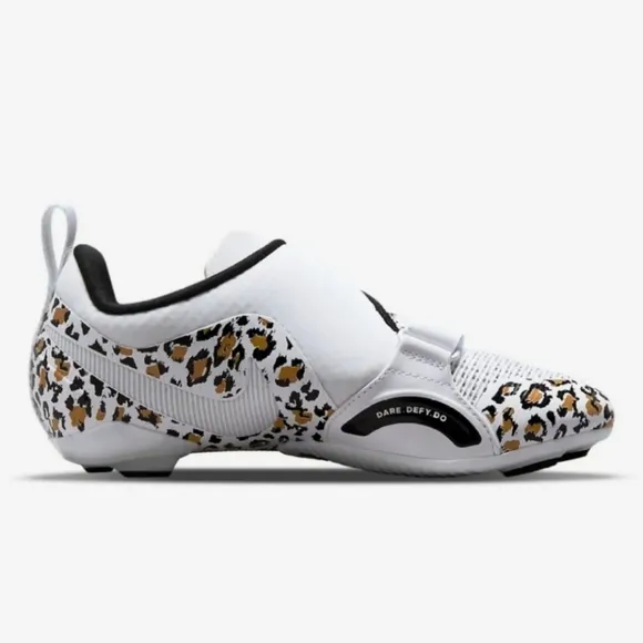 NIKE SuperRep Cycle Indoor Animal Print Cycling Shoes Womens 6.5