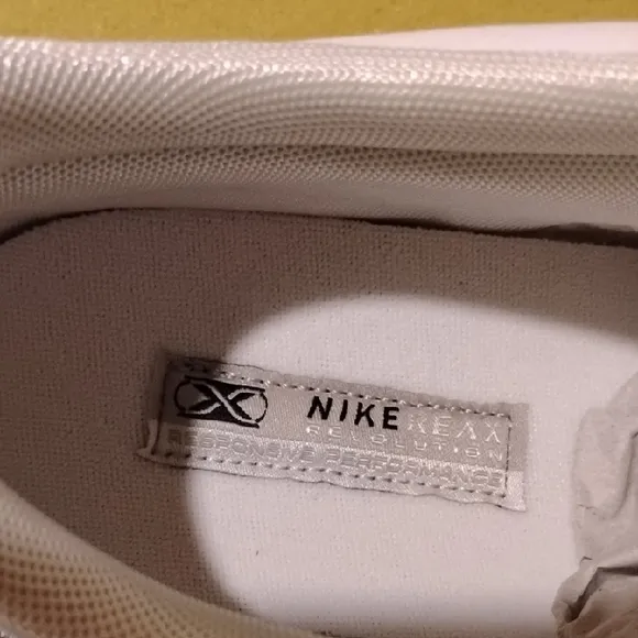 Nike White and Silver Athletic Shoes