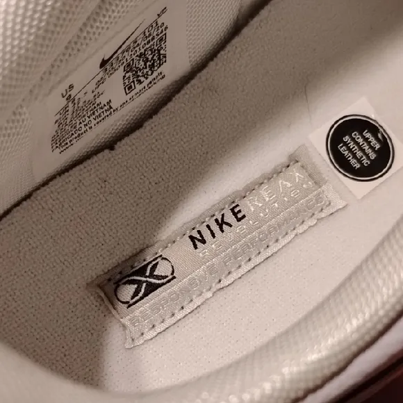 Nike White and Silver Athletic Shoes