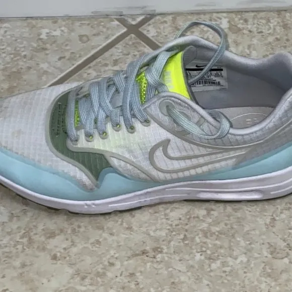 Nike White/Pure Platinum/Volt Women's Air Max