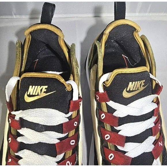 Nike Women's  AO0354-005 ZOOM 2K Black/Gold/White/Red Athletic Sneakers Size 7