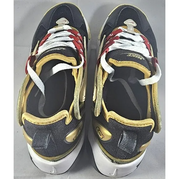 Nike Women's  AO0354-005 ZOOM 2K Black/Gold/White/Red Athletic Sneakers Size 7