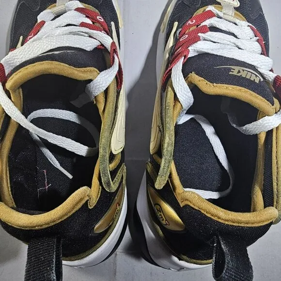 Nike Women's  AO0354-005 ZOOM 2K Black/Gold/White/Red Athletic Sneakers Size 7