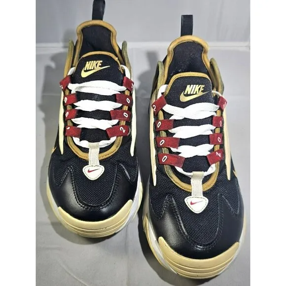 Nike Women's  AO0354-005 ZOOM 2K Black/Gold/White/Red Athletic Sneakers Size 7