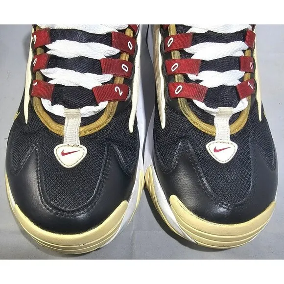 Nike Women's  AO0354-005 ZOOM 2K Black/Gold/White/Red Athletic Sneakers Size 7