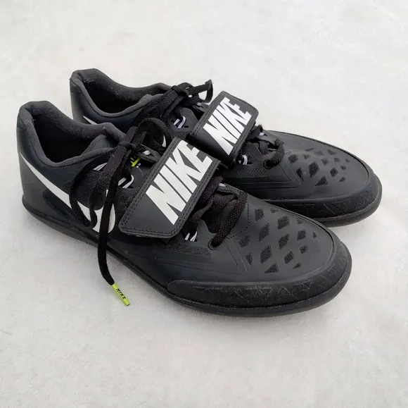 Nike Zoom SD 4 Black White Track &amp; Field Athletic Shoes Men's Size 9.5 Shot Put