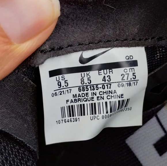 Nike Zoom SD 4 Black White Track &amp; Field Athletic Shoes Men's Size 9.5 Shot Put
