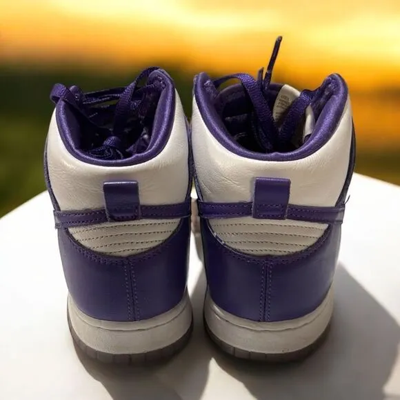 Nike Dunk High Varsity Purple 8 Womens DC5382-100 White Used No Box