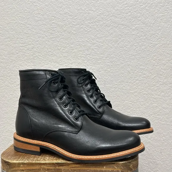 Nisolo All Weather Amalia Black Leather Boots Size 11