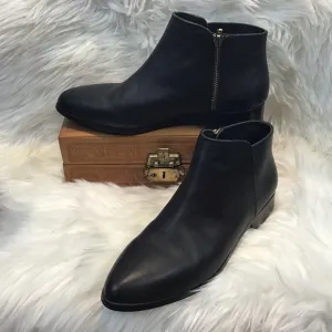 Nisolo Black Lana Leather Ankle Boot size 8.5